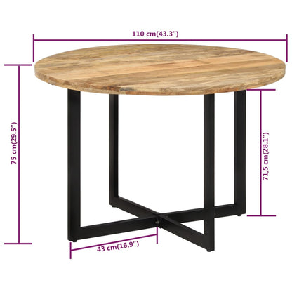 Matbord 110x75 cm massivt mangoträ