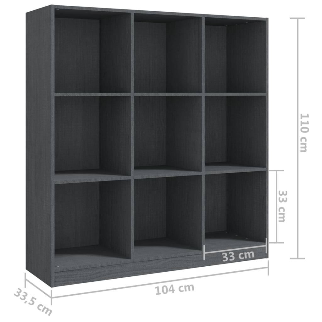 Bokhylla/rumsavdelare 104x33,5x110 cm massiv furu - Möbelfabriken