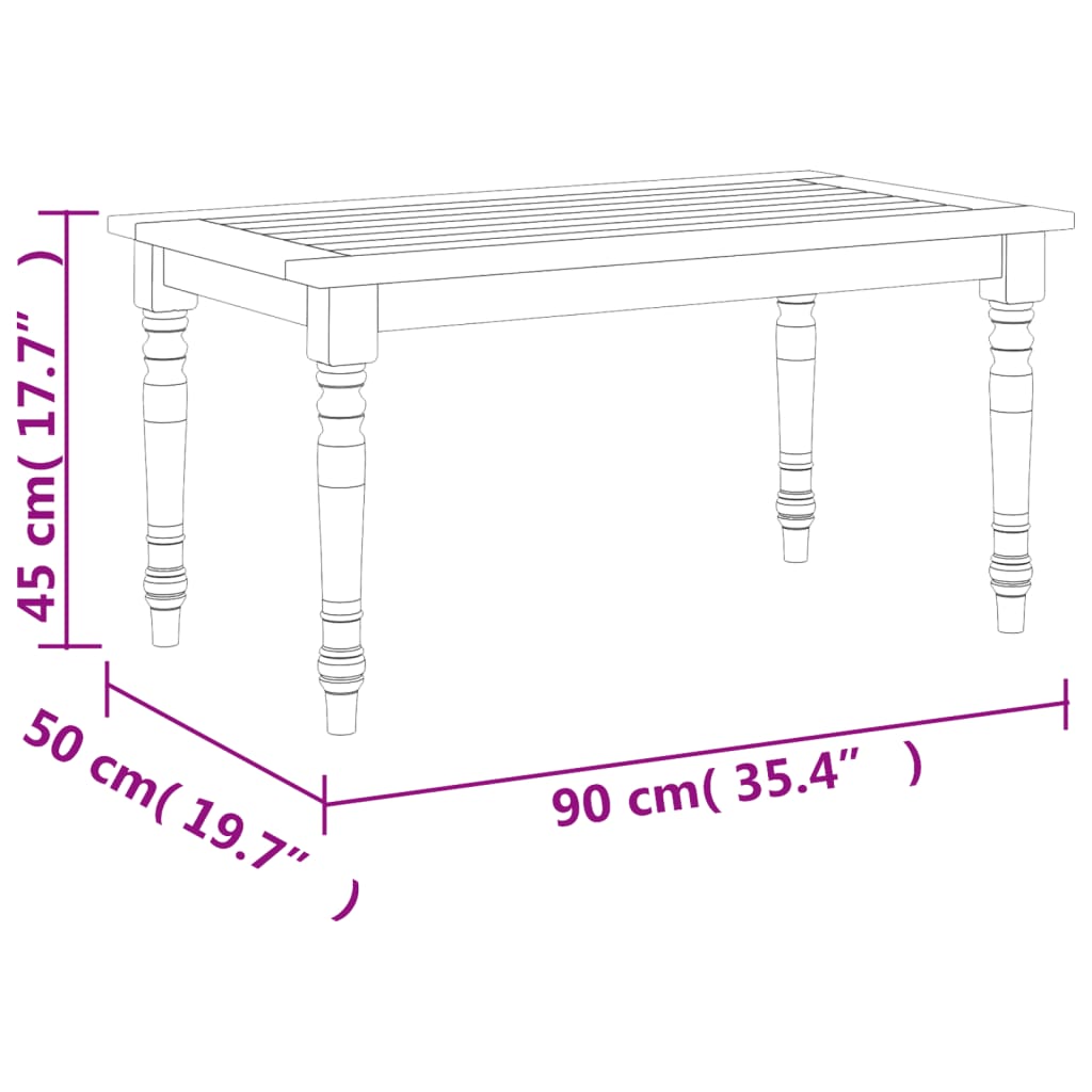 Loungegrupp 4 delar massiv teak