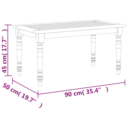 Loungegrupp 4 delar massiv teak