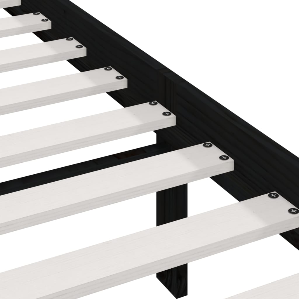 Sängram honungsbrun massivt trä 90x200 cm enkelsäng - Möbelfabriken