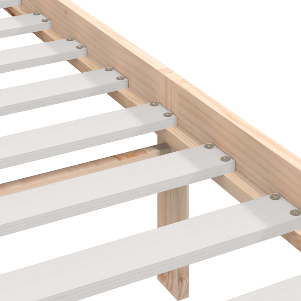 Sängram honungsbrun massivt trä 100x200 cm enkelsäng - Möbelfabriken