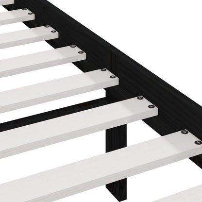 Sängram honungsbrun massivt trä 200x200 cm - Möbelfabriken