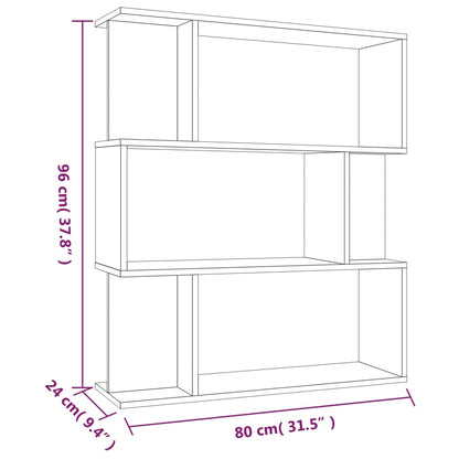 Bokhylla/Rumsavdelare  ek 80x24x96 cm konstruerat trä