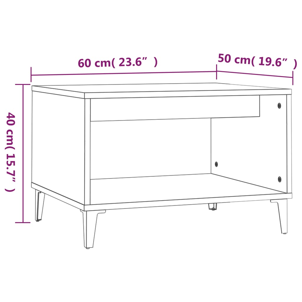 Soffbord  ek 60x50x40 cm konstruerat trä