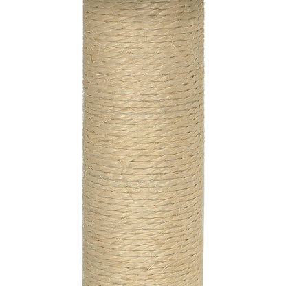 Klösträd med klöspelare sisal ljusgrå 74 cm