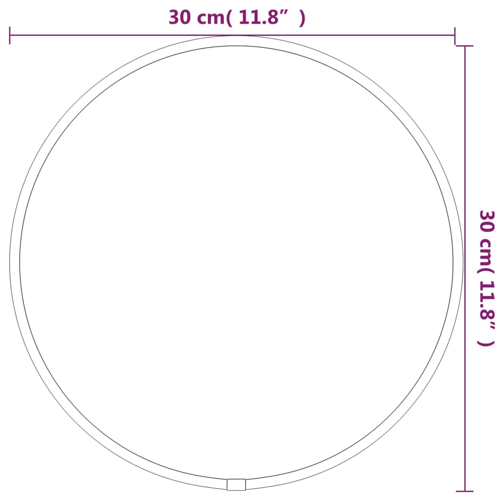 Väggspegel  50x20 cm oval