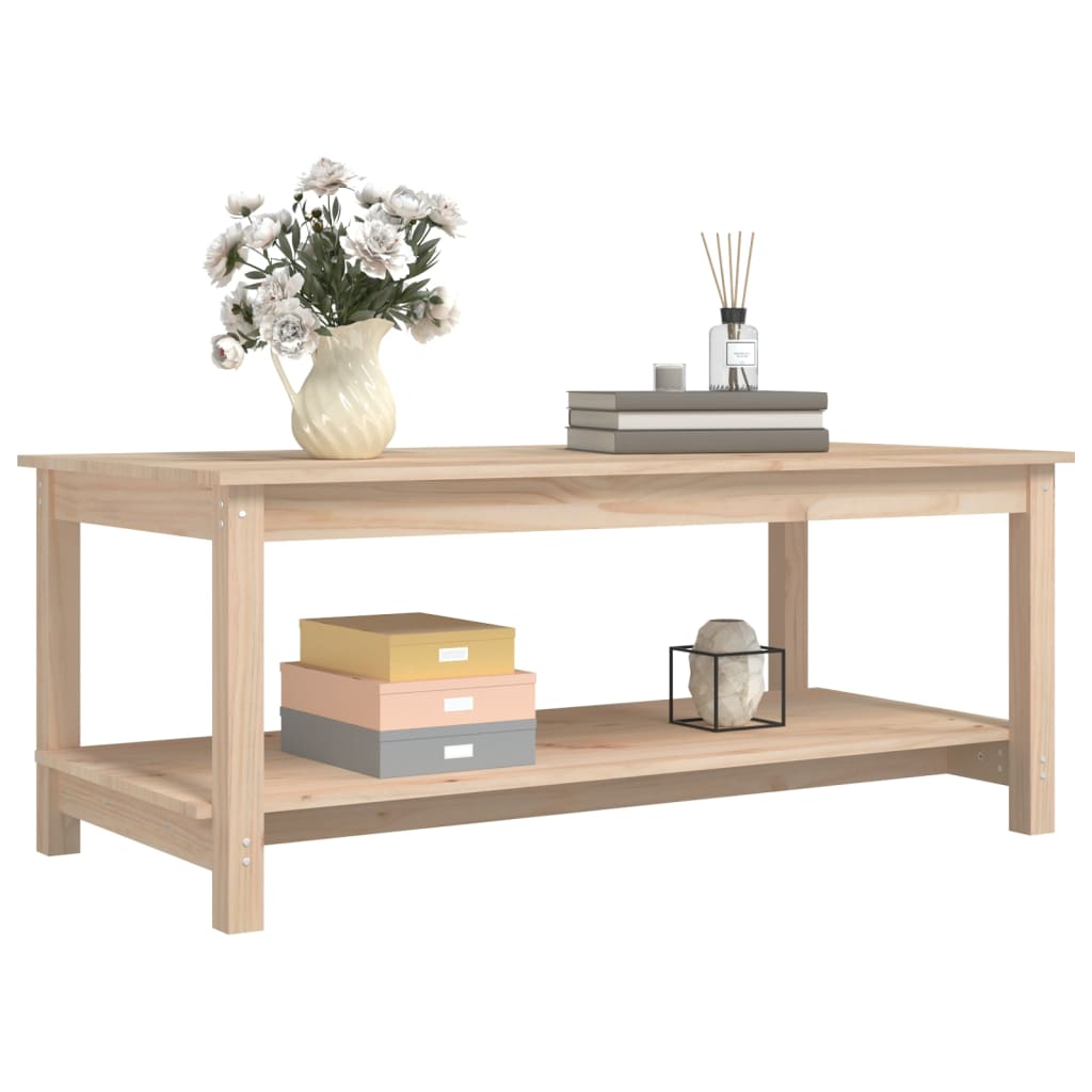 Soffbord honungsbrun 110x55x45 cm massiv furu