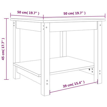 Soffbord honungsbrun 110x55x45 cm massiv furu