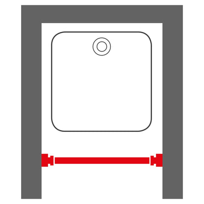 Sealskin Teleskopisk duschdraperistång 80-130 cm - Möbelfabriken