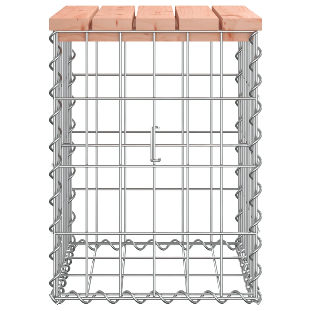 Trädgårdsbänk gabion-design 103x44x42 cm massivt douglasträ