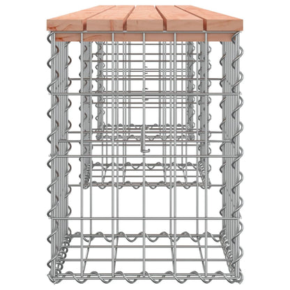 Trädgårdsbänk gabion-design 103x44x42 cm massivt douglasträ