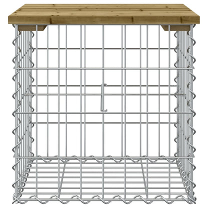 Trädgårdsbänk gabion-design 100x70x72 cm impregnerad furu