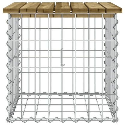 Trädgårdsbänk gabion-design 100x70x72 cm impregnerad furu