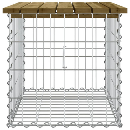 Trädgårdsbänk gabion-design 100x70x72 cm impregnerad furu