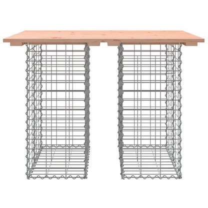 Trädgårdsbänk gabion-design 103x44x42 cm massivt douglasträ