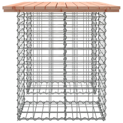 Trädgårdsbänk gabion-design 103x44x42 cm massivt douglasträ