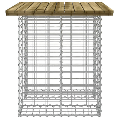 Trädgårdsbänk gabion-design 100x70x72 cm impregnerad furu