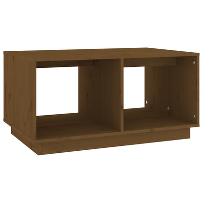 Soffbord honungsbrun 80x50x40 cm massiv furu