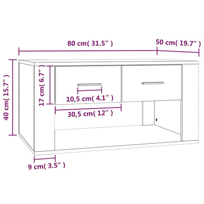 Soffbord  ek 80x50x40 cm konstruerat trä