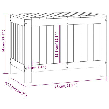 Förvaringslåda honungsbrun 115x49x60 cm massiv furu