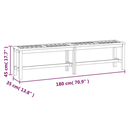 Trädgårdsbänk 80 cm massivt akaciaträ