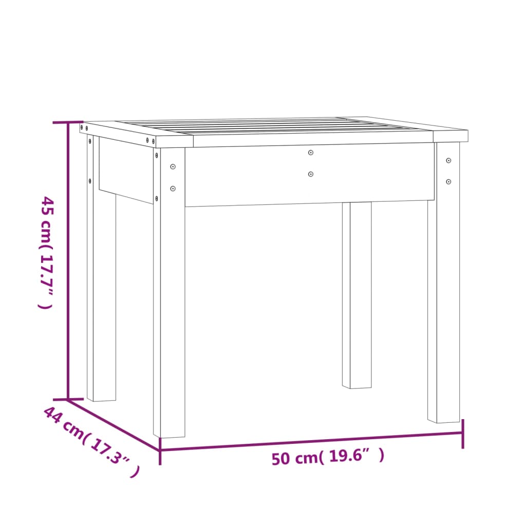 Trädgårdsbänk 80x44x45 cm massivt douglasträ