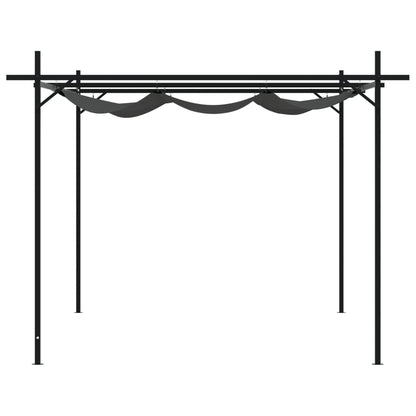 Pergola med infällbart tak  395x292x230 cm