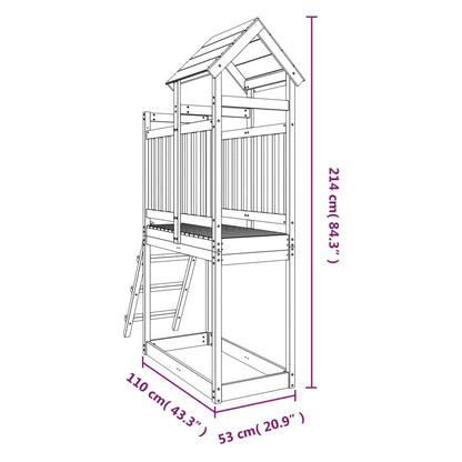 Lekplats 53x110x214 cm impregnerad furu