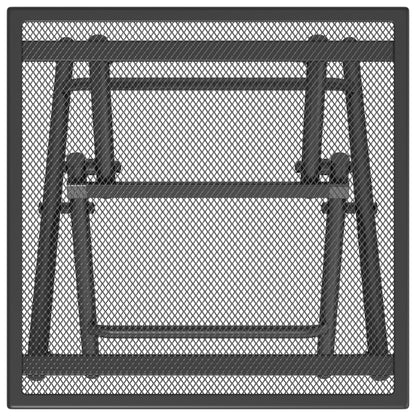 Trädgårdsbord hopfällbart  38x38x38 cm stålnät