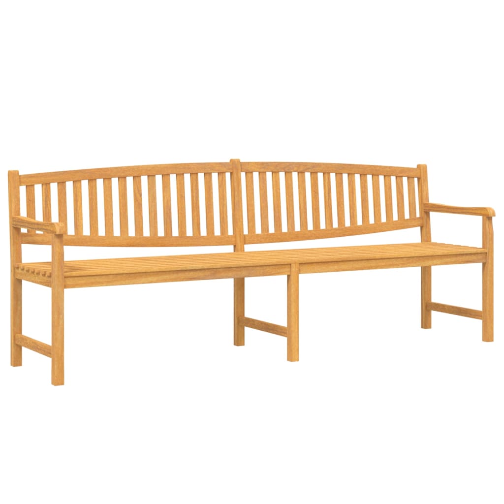 Trädgårdsbänk 228x59,5x90 cm massiv teak