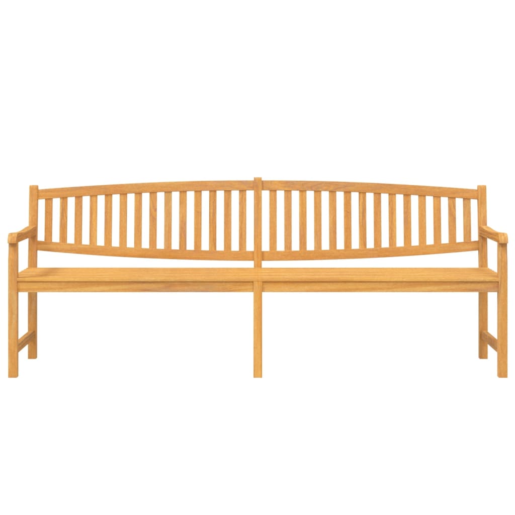 Trädgårdsbänk 228x59,5x90 cm massiv teak