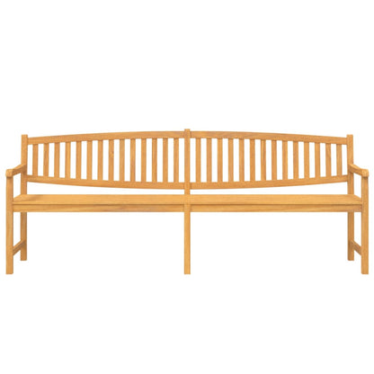 Trädgårdsbänk 228x59,5x90 cm massiv teak