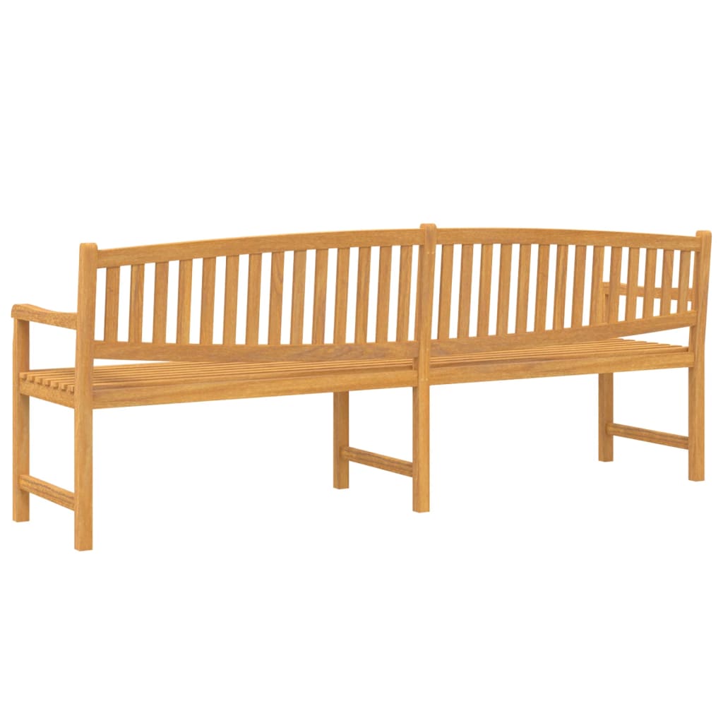 Trädgårdsbänk 228x59,5x90 cm massiv teak