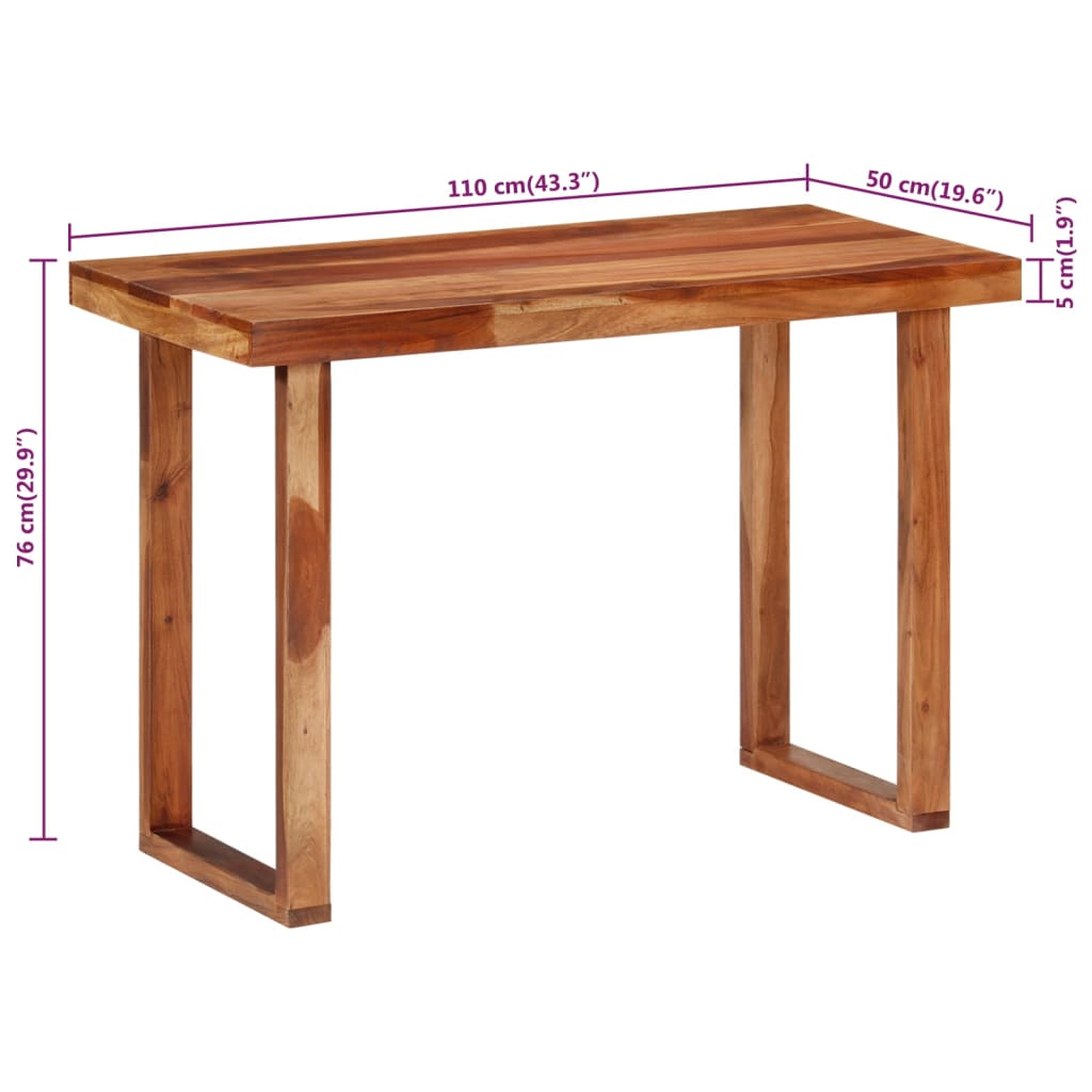 Matbord 110x50x76 cm massivt akaciaträ