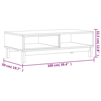 Soffbord FLAM 100x50x32,5 cm massiv furu