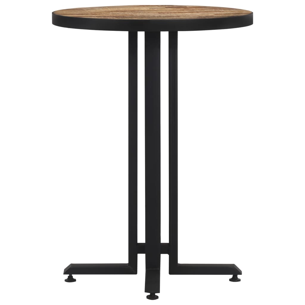 Cafébord runt Ø55x76 cm massiv återvunnen teak