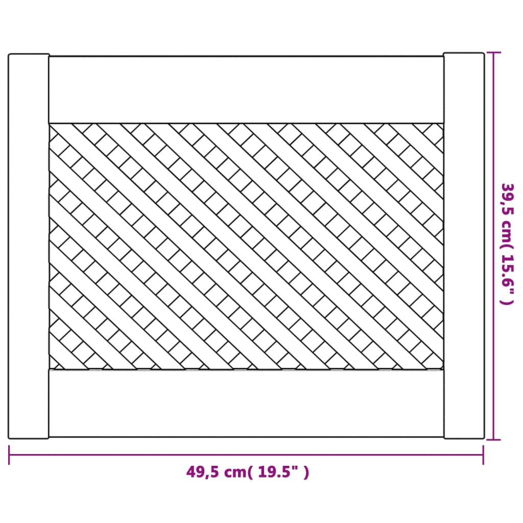 Skåpluckor gallerdesign 2 st 59,5x61,5 cm massiv furu