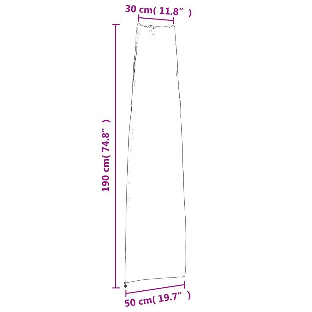 Parasollöverdrag  136x25/23,5 cm 420D oxford