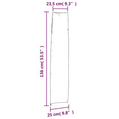 Parasollöverdrag  136x25/23,5 cm 420D oxford