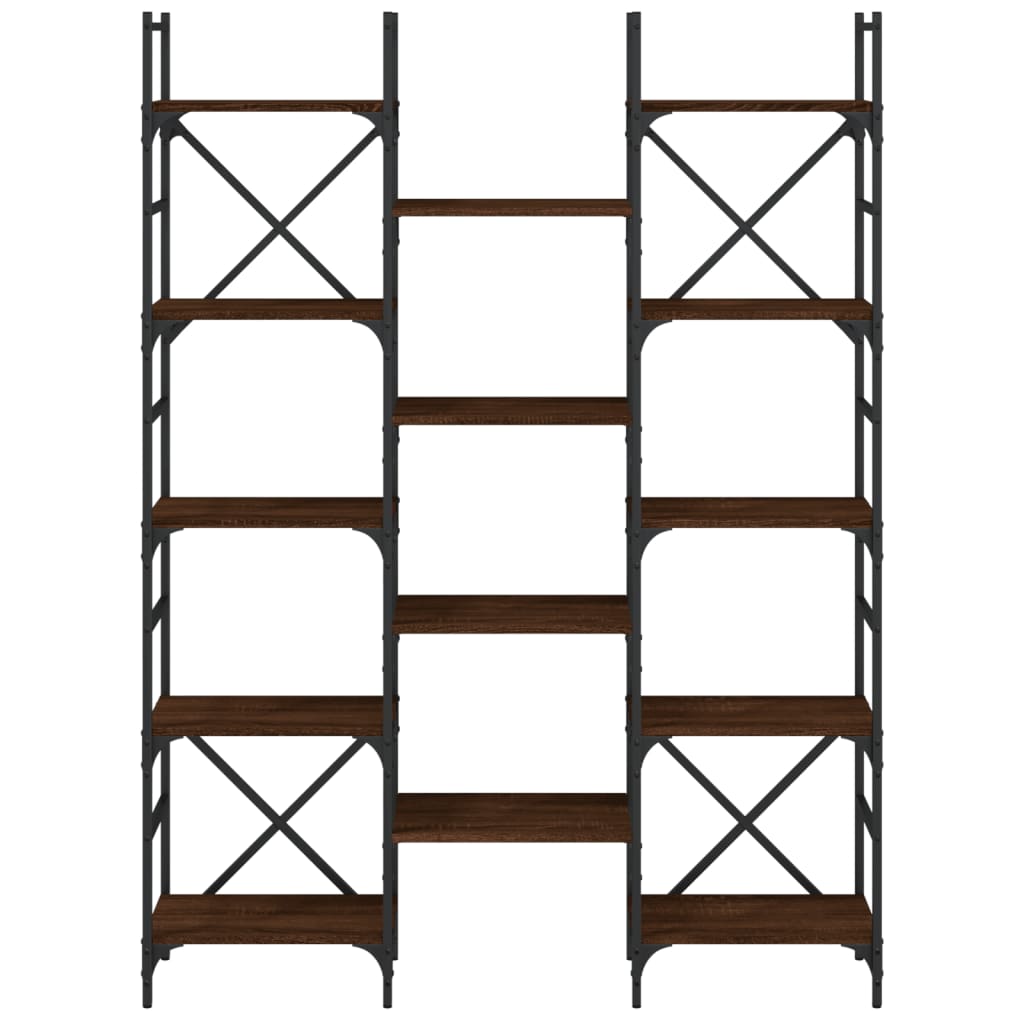 Bokhylla  ek 127,5x28,5x172,5 cm konstruerat trä