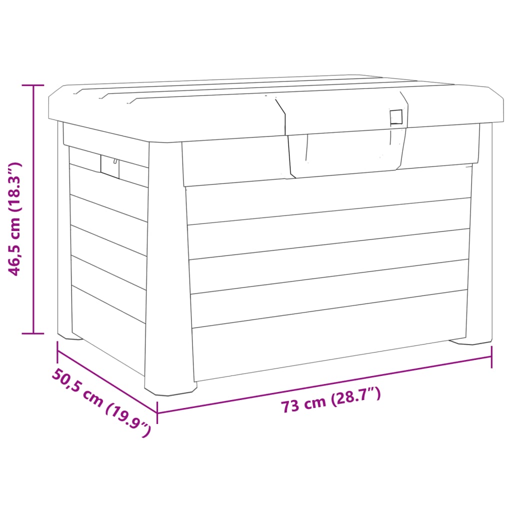 Dynbox  77,5x44,5x53 cm polypropen