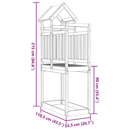 Lektorn 85x52,5x239 cm impregnerad furu